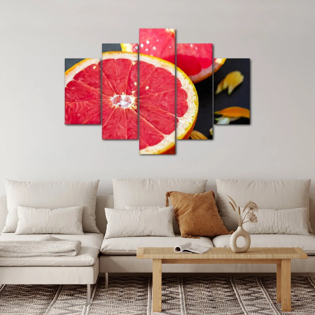 Tablou cu grapefruit tăiat (150x105 cm)