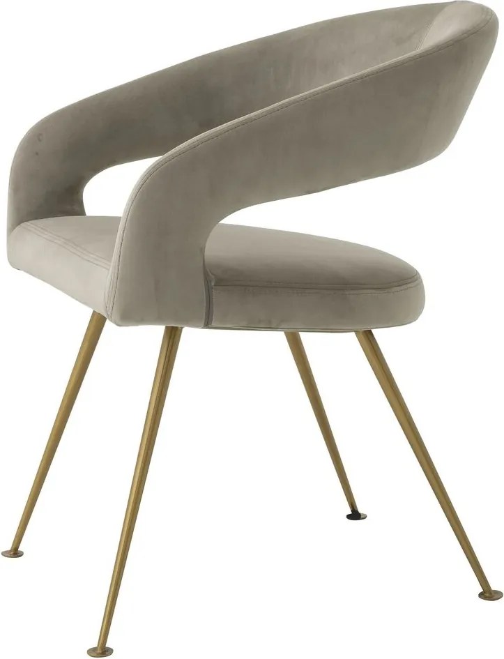 Scaun design elegant LUX Bravo, savona greige 116144 HZ