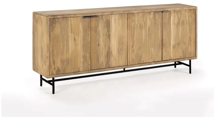 Comodă în culoare naturală din lemn de mango 190x85x40 cm Mundra – MOME