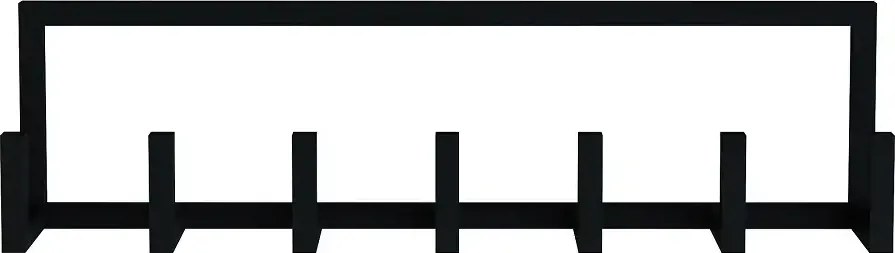 Cuier cu 7 agatatori si polita, V5 Homs,  70 x 10 x 20 cm,