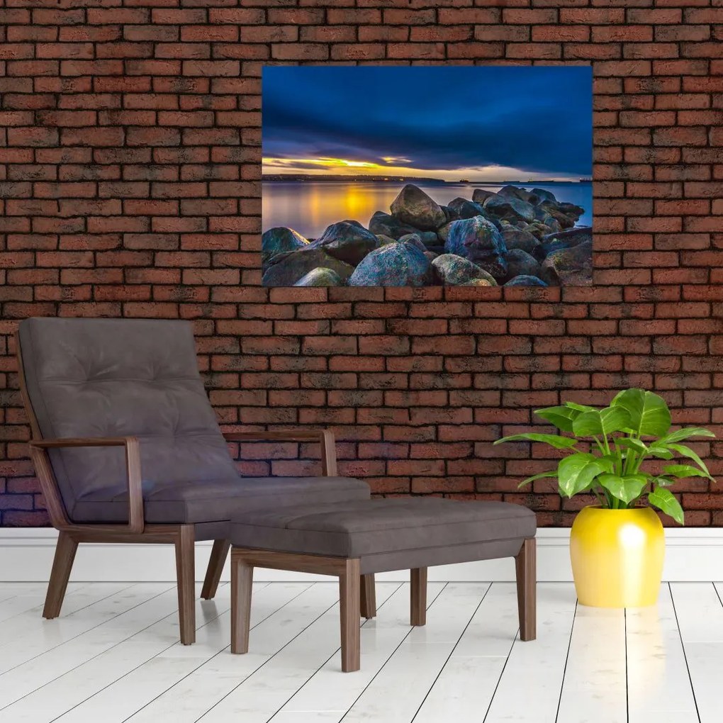 Tablou - Nori de furtună deasupra apei (90x60 cm)