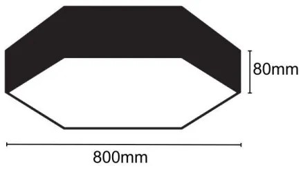 Plafonieră LED/70W/230V 4000K d. 80 cm