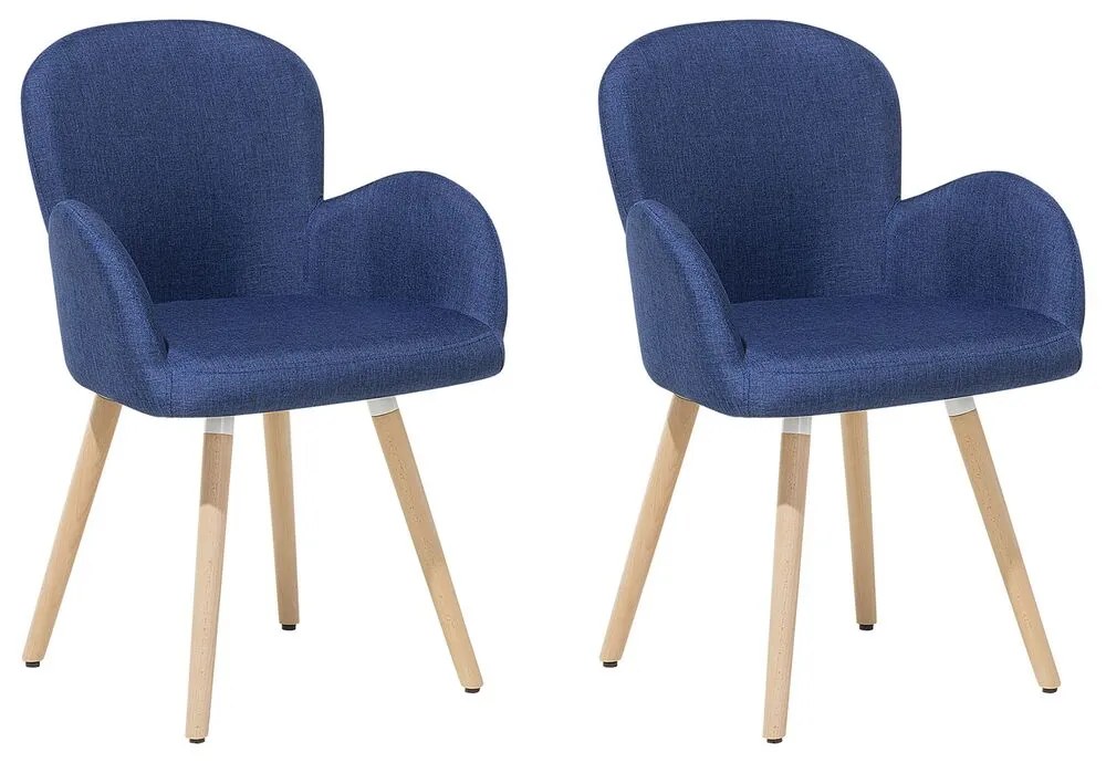 Set 2 buc. scaune pentru sufragerie Broville (albastru marin). 1009895