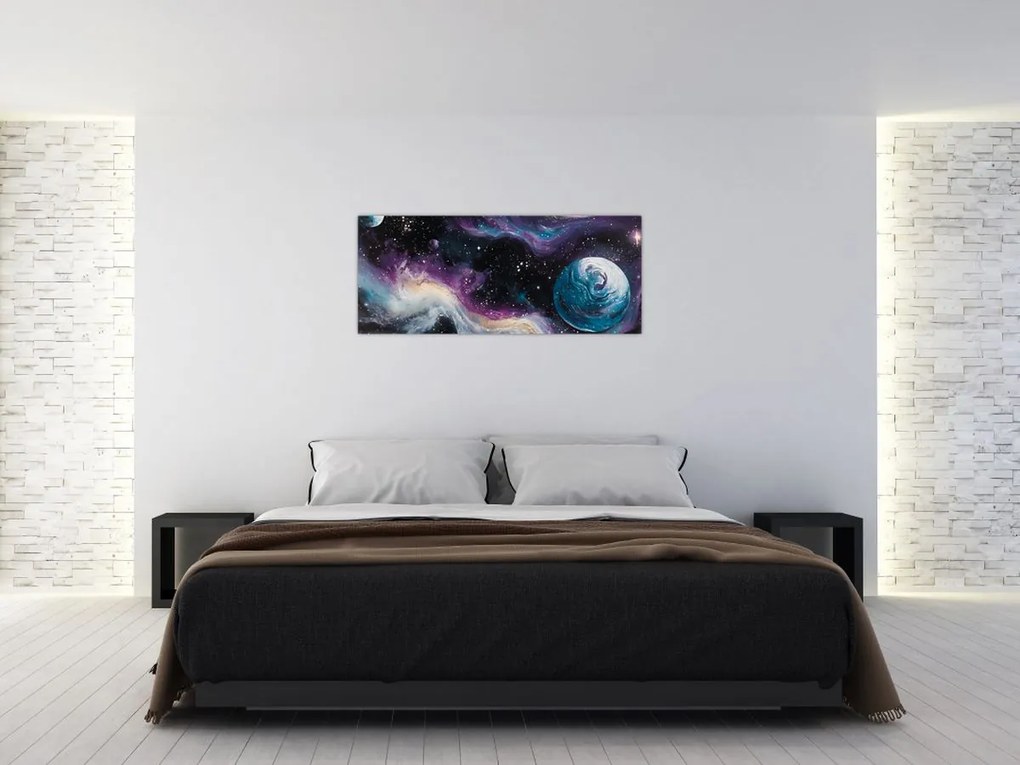 Tablou - Univers pictat (120x50 cm)