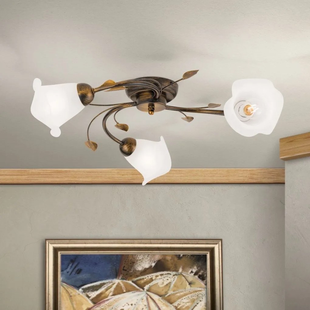 Lustra aplicata design elegant SISI 3L antique