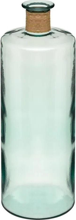Vaza din sticla reciclata, 75 cm, verde