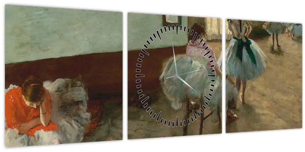 Tablou - Edgar Degas, The Dance Lesson, reproducere (cu ceas) (90x30 cm)