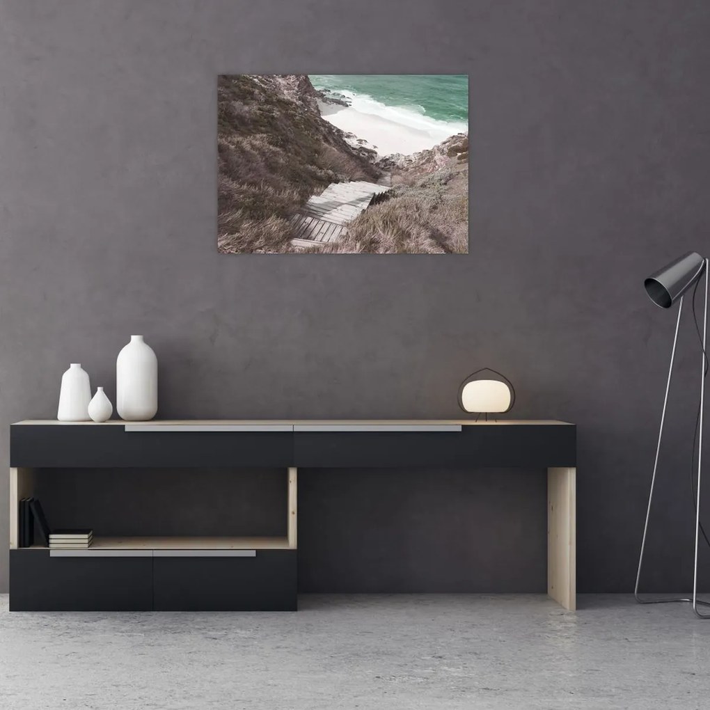 Tablou - Călătorie spre Marea de Smarald (70x50 cm)