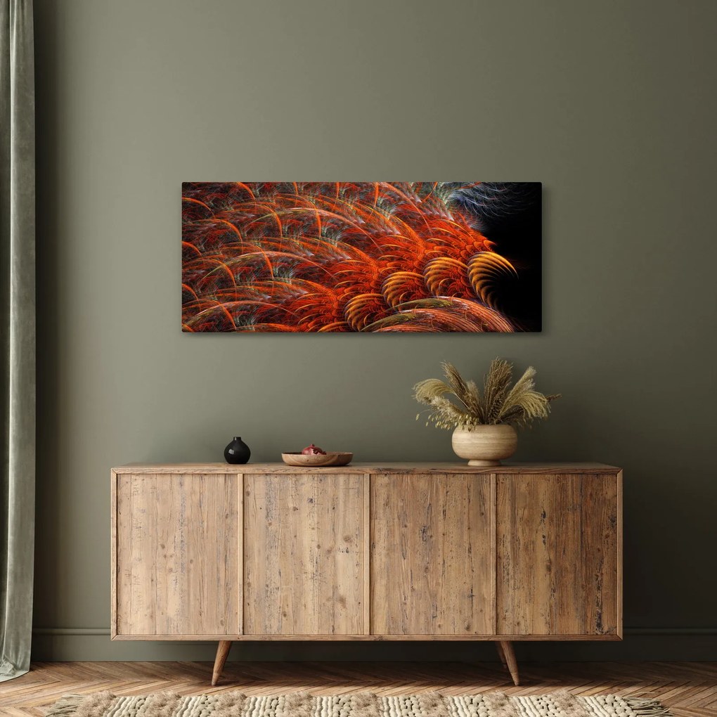 Tablou - Pene de imitație abstractă (120x50 cm)