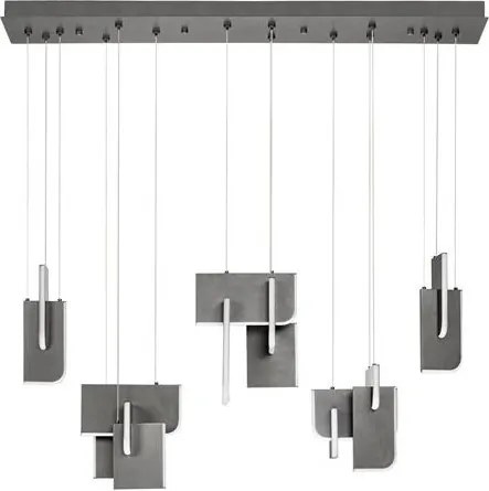 Lustra LED suspendata liniara design decorativ 2700K TOTEM