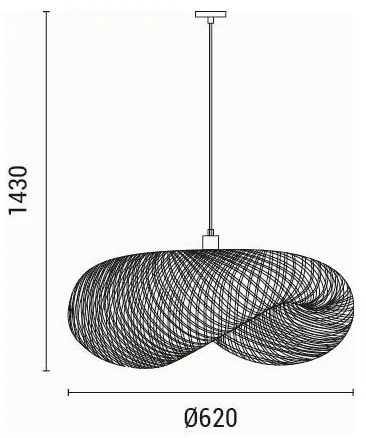Lustră pe cablu 1xE27/15W/230V