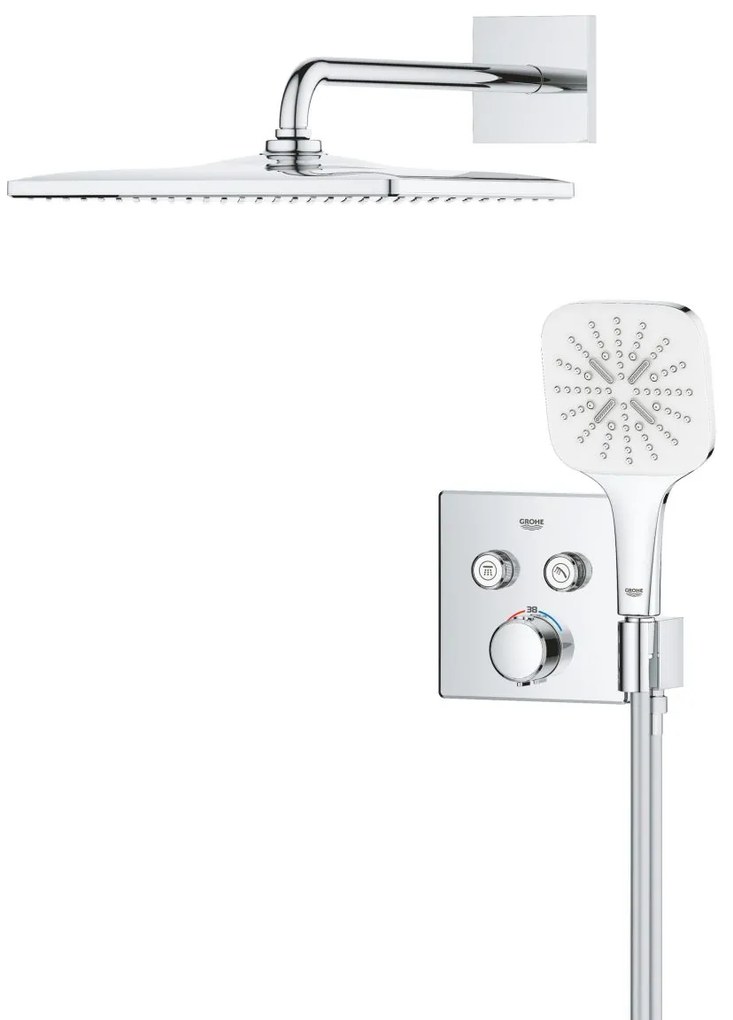 Grohe Precision Smartcontrol set de dus ascuns cu termostat da crom 34876000