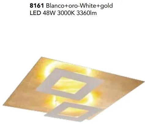 Plafoniera LED design ambiental DALIA White/ gold