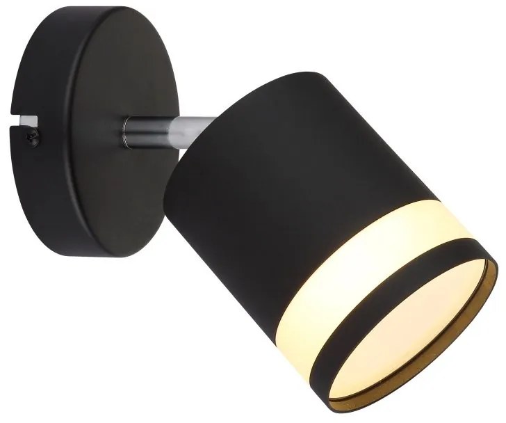 Aplica cu Spot directionabil metal negru LUCERO