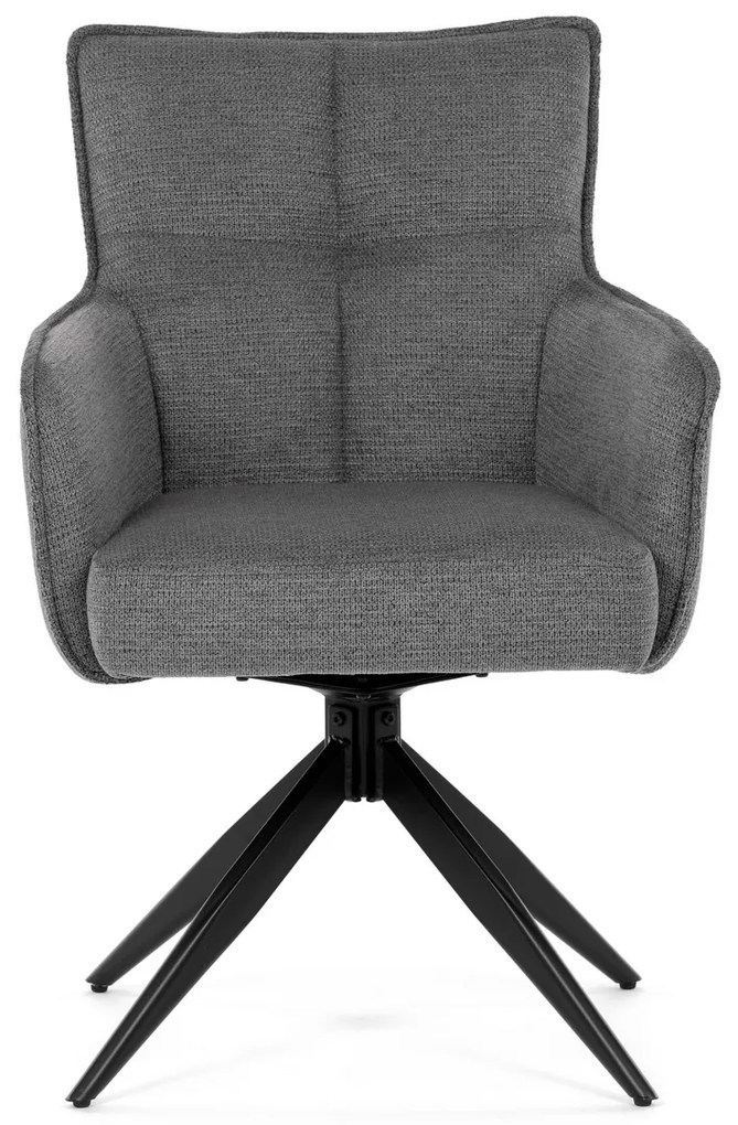Set de scaune de sufragerie cu mecanism deîntoarcere DCH-P3170 GREY2, 2 buc.