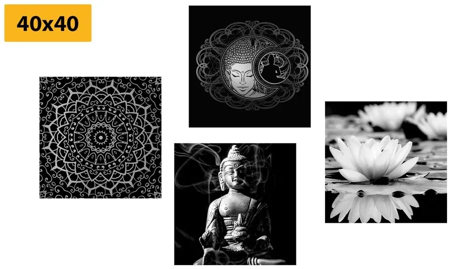 Set tablouri Budha liniștit