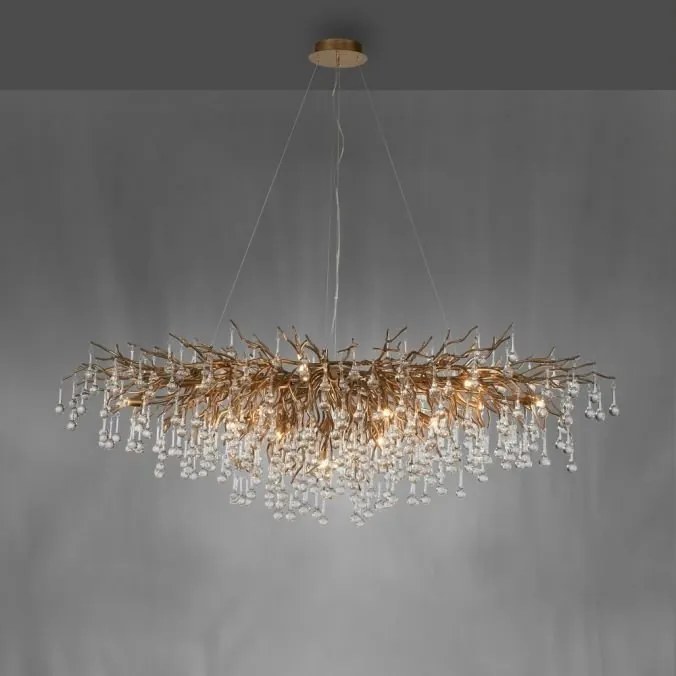 Lustra suspendata design magnific ICICLE alama antic, 75x150cm