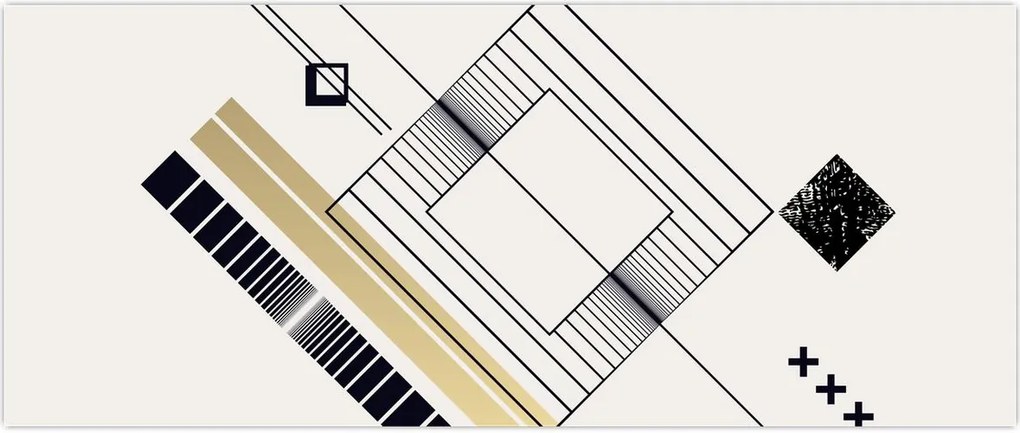 Tablou - Forme geometrice N⁰6 (120x50 cm)