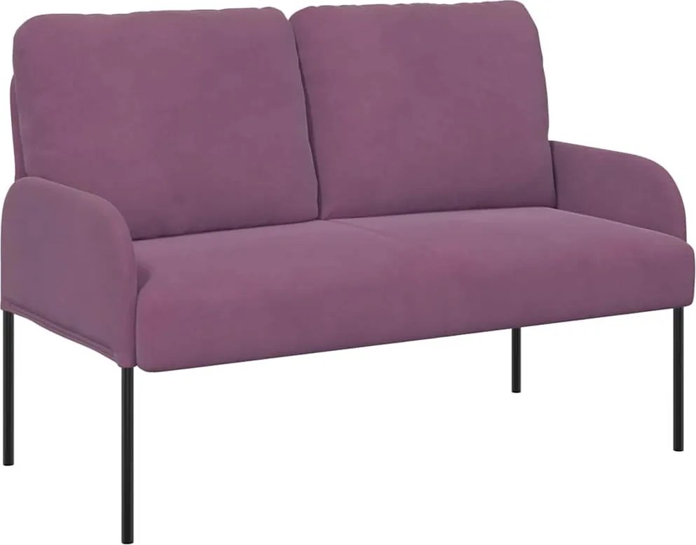 vidaXL Canapele cu pernă 110cm Violet placaj