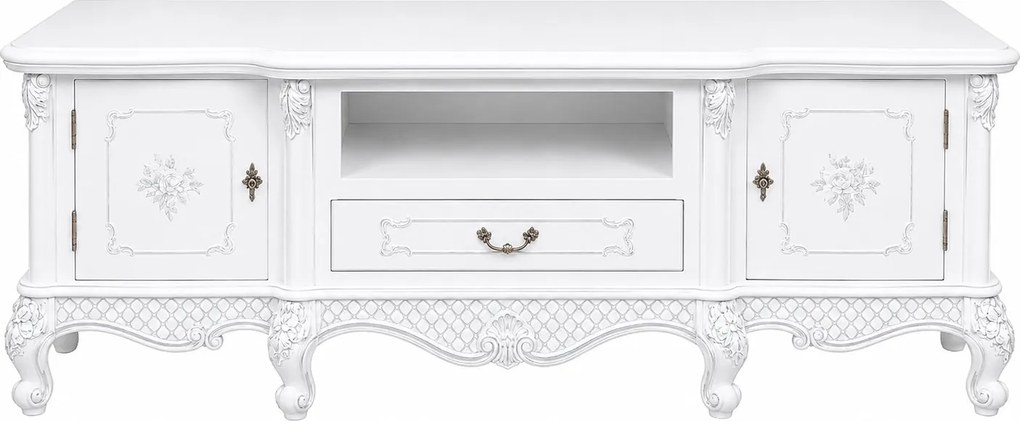 Comodă TV lemn masiv Edward, 176 × 45 × 67 cm - Standard