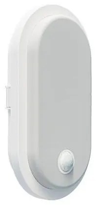 Aplica de exterior LED cu senzor OVAL LED/10W/230V IP65 alb