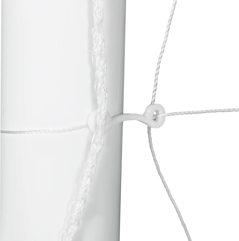 SPORTNOW Poartă de fotbal, plasă robustă, cadru din plastic, țăruși, 300L x 120B x 200H cm, Alb | Aosom Romania