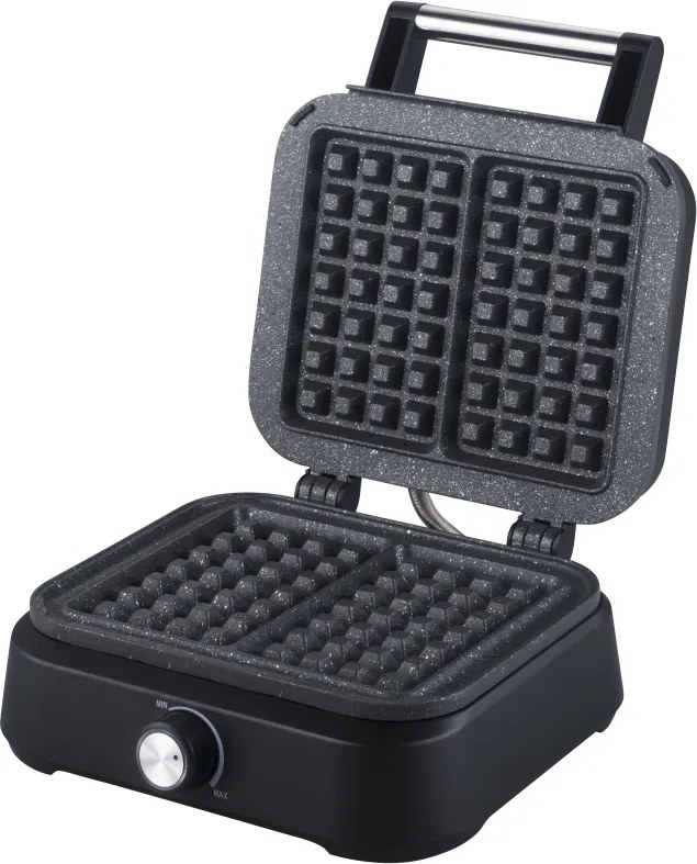 Aparat pentru vafe Zilan ZLN3959, Placi fixe din aluminiu, Termostat reglabil, Temperatura reglabila, Putere 1500W