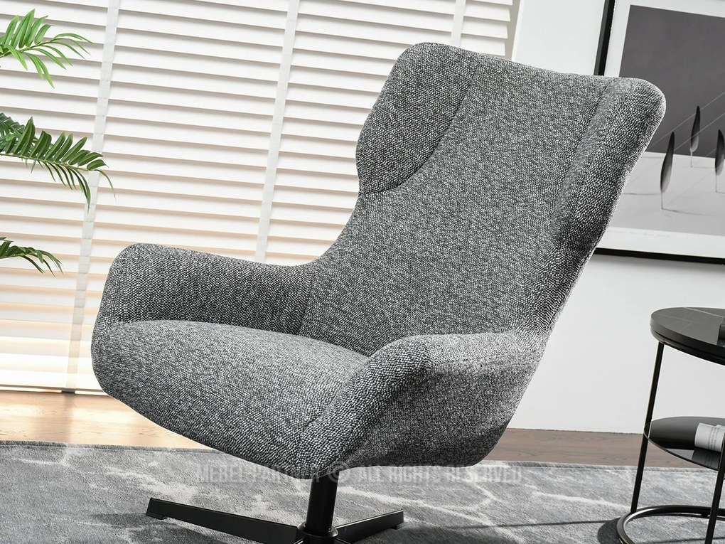 Fotoliu Irma (grafit + negru). Promo -17%. 1110066