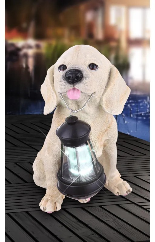 Lampa solara, forma caine, potrivit pentru exterior, Globo 33372