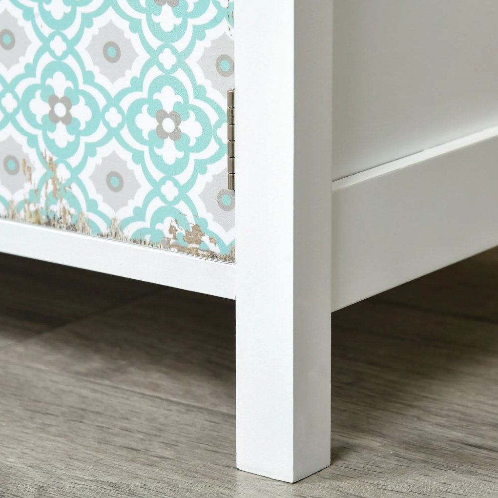 Homcom Mobiletto con Cassetti Colorati in Stile Moderno, 68x34x76cm