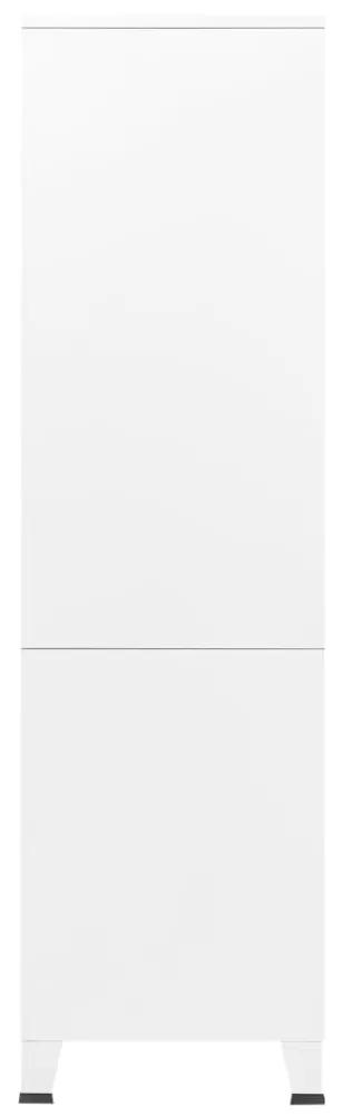Sifonier, alb, 90x50x180 cm, metal Alb, 1
