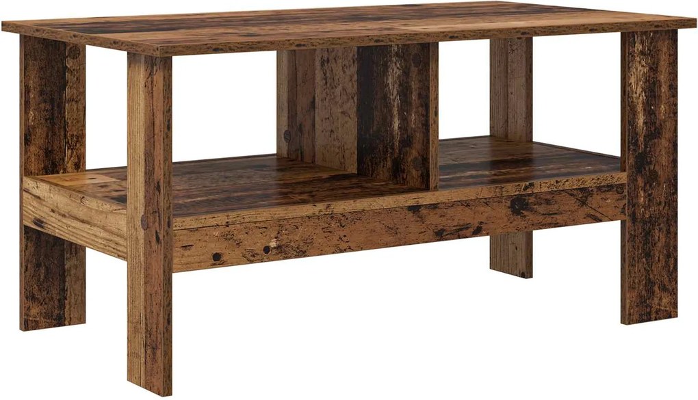 vidaXL Masă de cafea Lemn vechi 90 x 50 x 45 cm Lemn compozit