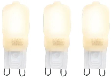 Set de 3 becuri LED G9 CUTE PC 2W 200lm 2700K