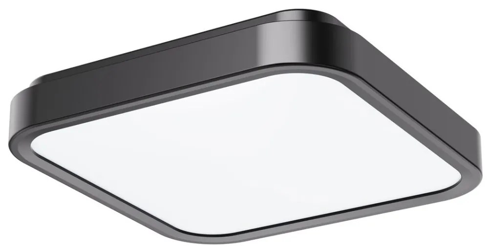 Plafoniera LED baie IP44 Samira 42x42cm negru/alb