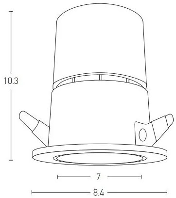Spot LED incastrabil Trimless 15W D-8,5cm