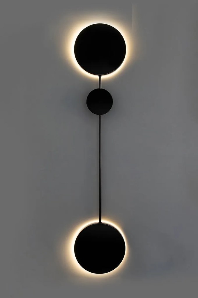 Aplica de perete LED design ambiental SHADOW 2S negru