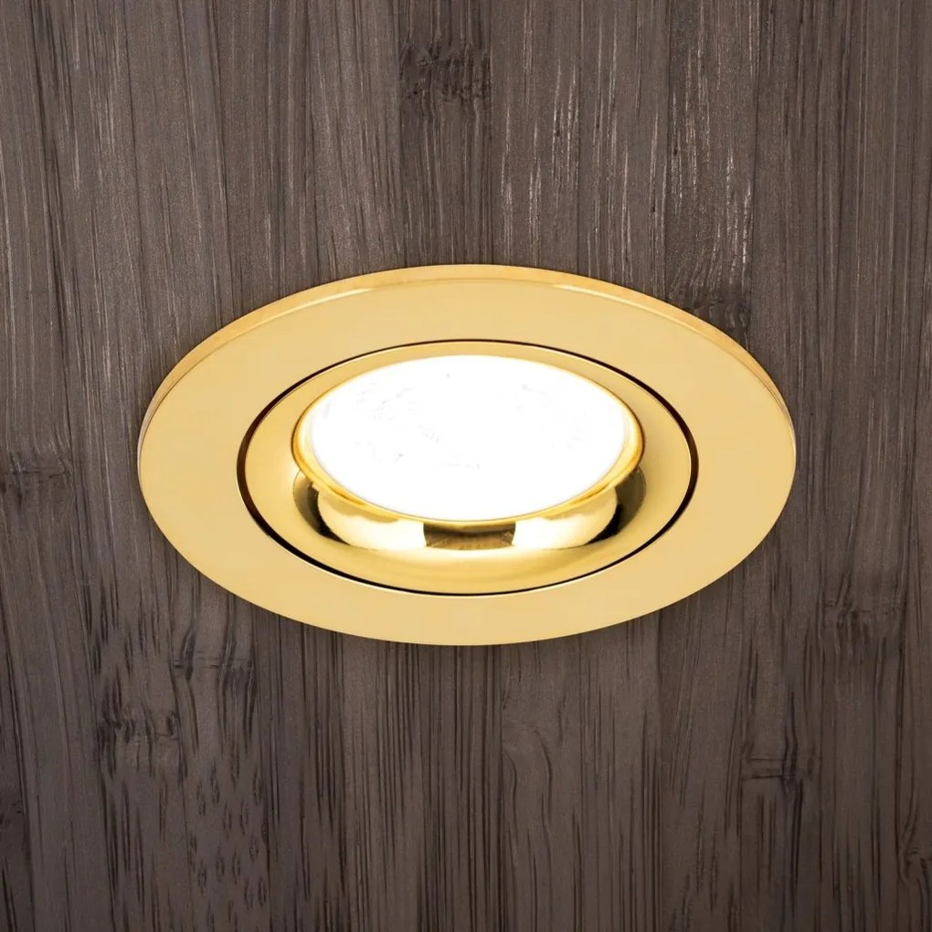 Spot incastrabil tavan directionabil CHOICE auriu D-9cm