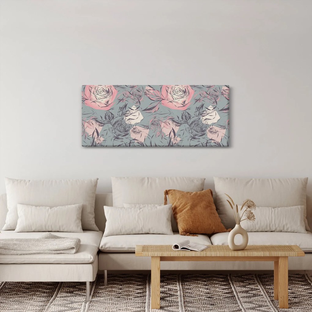 Tablou - Trandafir (120x50 cm)