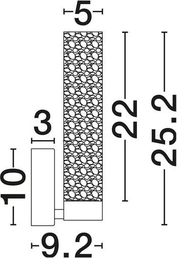 Aplica de perete LED moderna ZELON