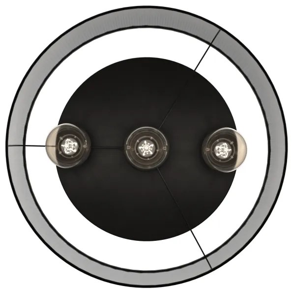 Lustră aplicată LOFT SHADE 3xE27/60W/230V neagră