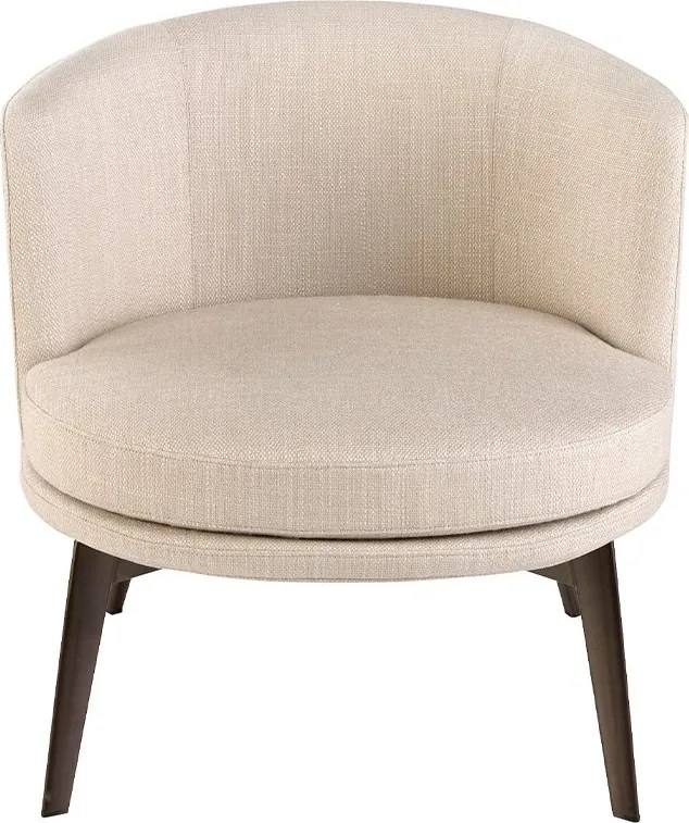 Fotoliu modern elegant Cream fabric