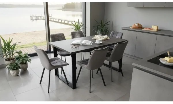 Masă extensibilă COLIN, gri