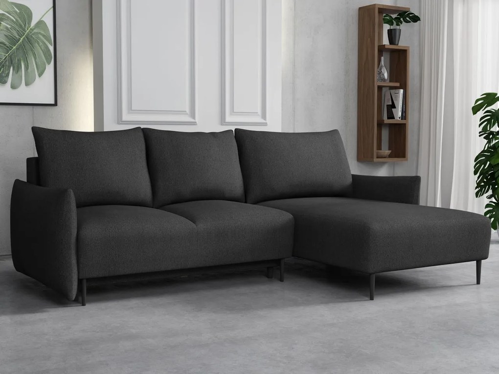 Colțar Welenora L (Negru) (cu sp. depozitare). Promo -17%. 1105330