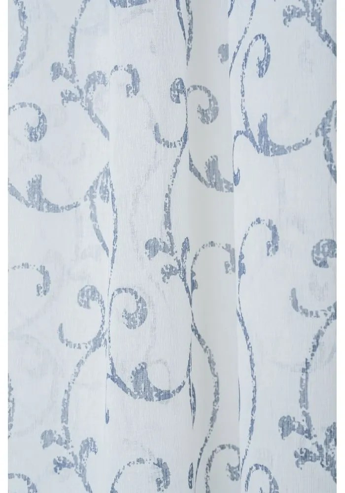 Perdea alb-albastru 300x260 cm Fiesta – Mendola Fabrics