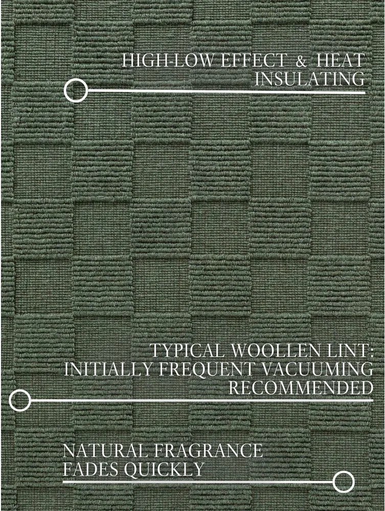 Covor verde închis țesut manual din lână 120x170 cm Scala – Villeroy&amp;Boch