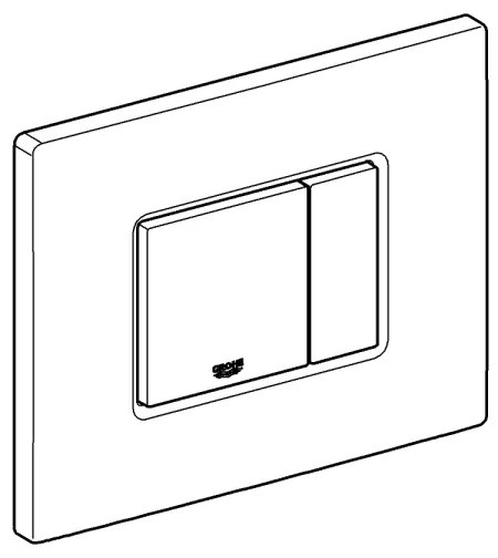 GROHE 38732DL0 - Buton de acționare SKATE COSMOPOLITAN 156 × 197 mm, finisaj cupru
