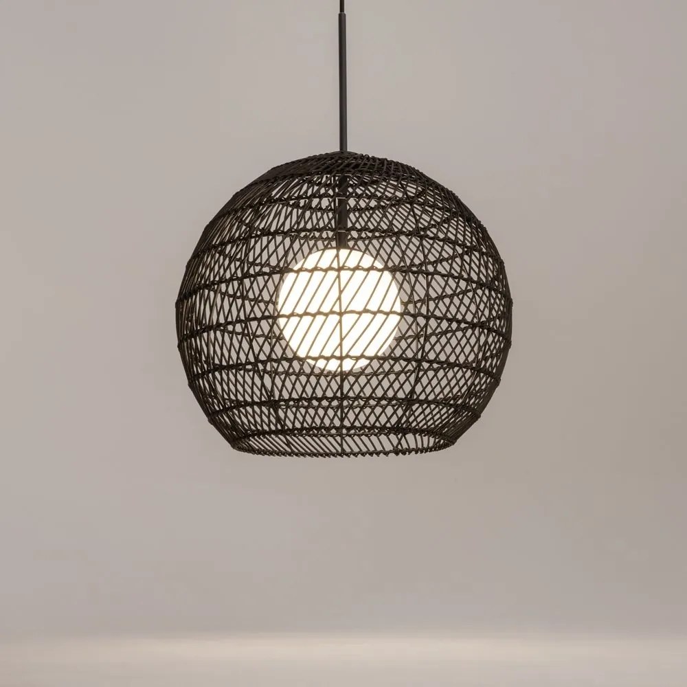 Lustra/Pendul design modern CANE 40cm negru