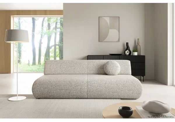 Canapea extensibilă PRATO, 3 locuri, cu spațiu de depozitare, bej