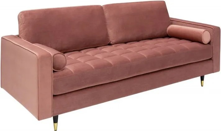 Canapea impozanta Cozy 220cm, catifea roz