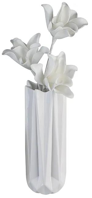 Vaza Zelko portelan alb,  inaltime  31 cm